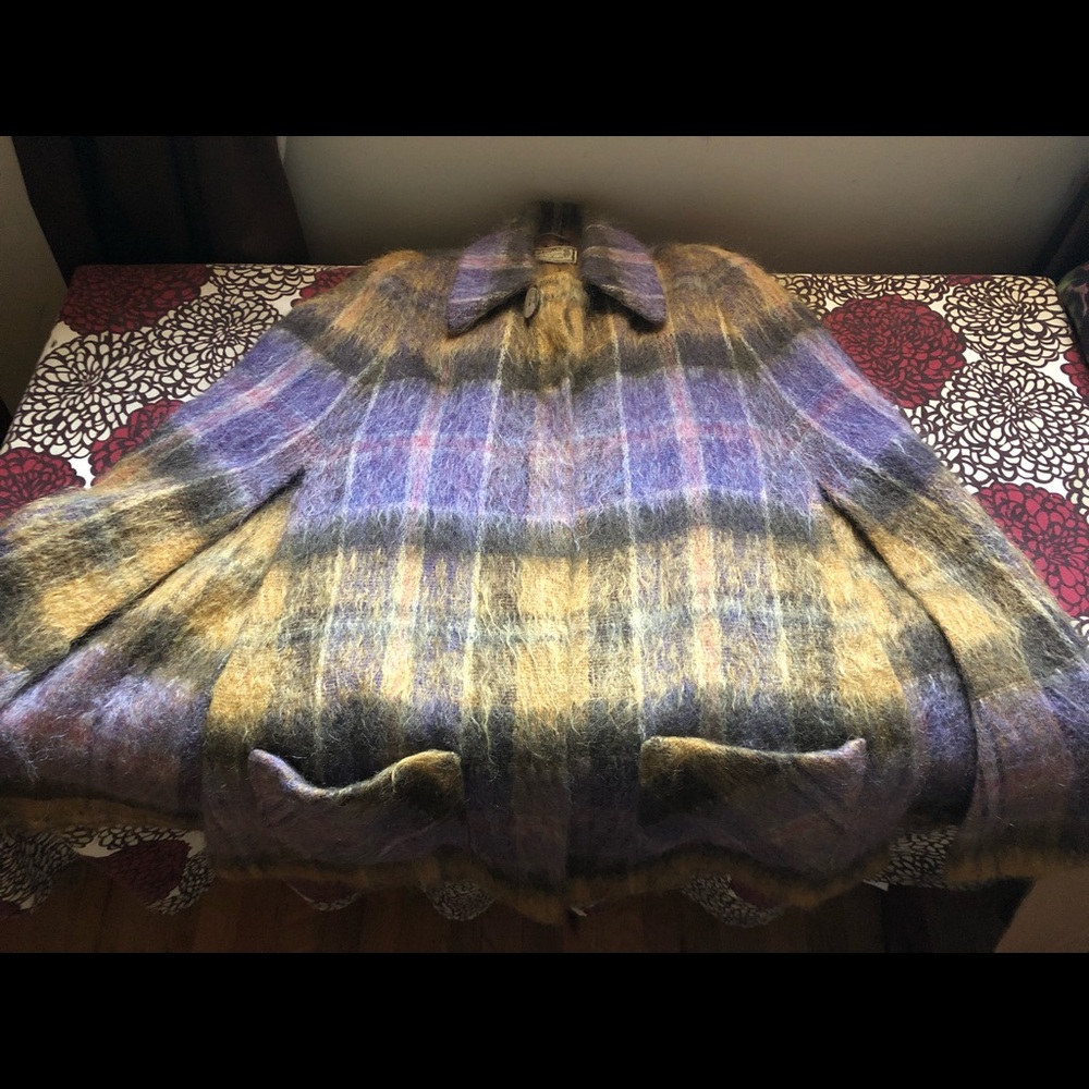 Wool Poncho with wool belt